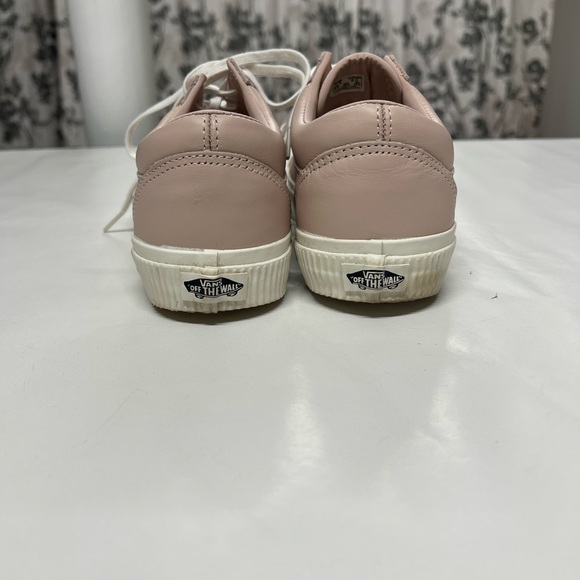 Vans Old Skool Embossed Sidewall Sepia Rose Pink Leather Shoes women's size 9 - Picture 5 of 7